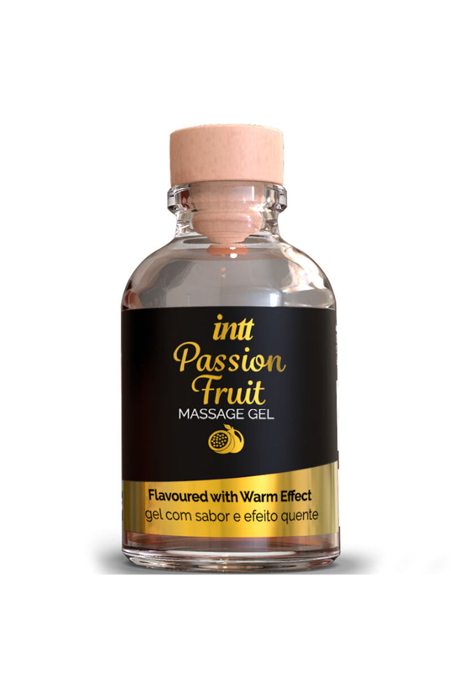 MASSAGGIO INTT E SESSO ORALE - GEL DA MASSAGGIO AL GUSTO DI FRUTTO DELLA PASSIONE CON EFFETTO CALORE