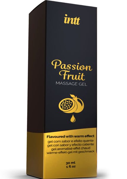 MASSAGGIO INTT E SESSO ORALE - GEL DA MASSAGGIO AL GUSTO DI FRUTTO DELLA PASSIONE CON EFFETTO CALORE