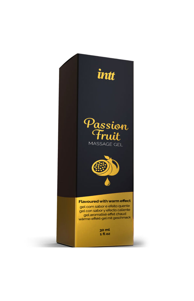 MASSAGGIO INTT E SESSO ORALE - GEL DA MASSAGGIO AL GUSTO DI FRUTTO DELLA PASSIONE CON EFFETTO CALORE