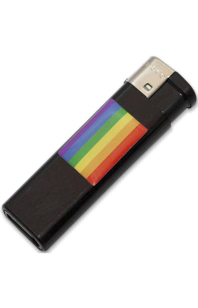 PRIDE - ACCENDINO NERO CON BANDIERA LGBT