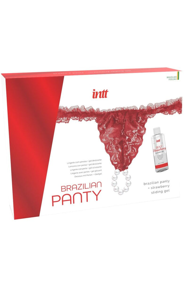 INTT RELEASE - BRASILIANA ROSSA CON PERLE E GEL LUBRIFICANTE 50 ML
