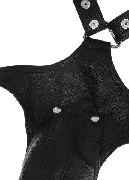 FETISH SUBMISSIVE ATTITUDINE - IMBRACATURA JOCK STRAP IN ECOPELLE DA UOMO
