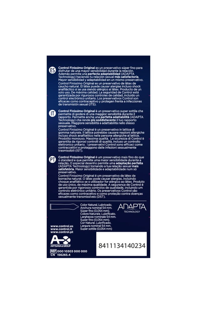 CONTROL - FINISSIMO CONDOMS 12 UNITS