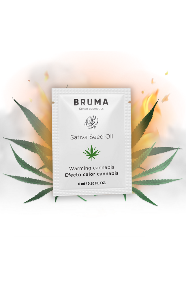 BRUMA - GEL SCORREVOLE ALL''OLIO DI SEMI DI SATIVA GUSTO CANNABIS RISCALDANTE 6 ML