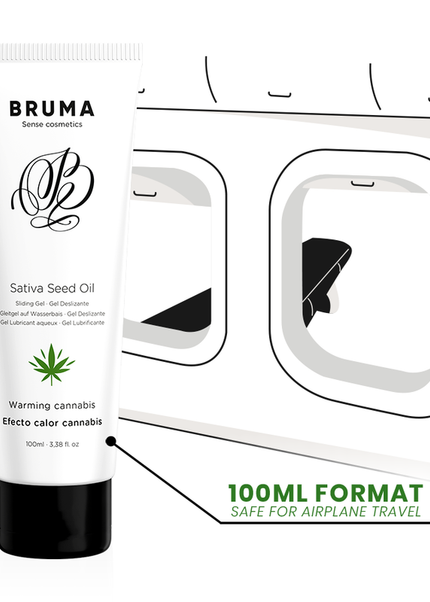 BRUMA - GEL SCORREVOLE ALL''OLIO DI SEMI DI SATIVA SCALDANTE GUSTO CANNABIS 100 ML