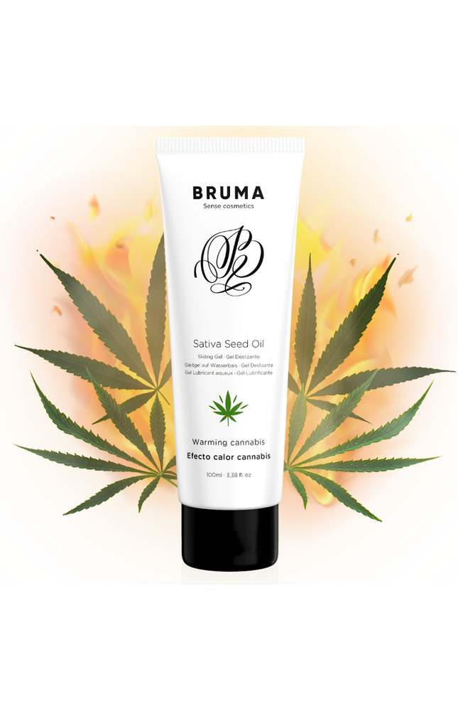 BRUMA - GEL SCORREVOLE ALL''OLIO DI SEMI DI SATIVA SCALDANTE GUSTO CANNABIS 100 ML