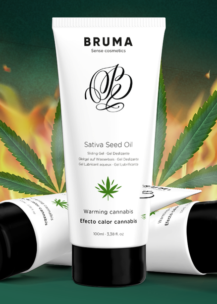 BRUMA - GEL SCORREVOLE ALL''OLIO DI SEMI DI SATIVA SCALDANTE GUSTO CANNABIS 100 ML