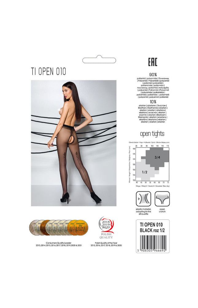 PASSIONE - TIOPEN 010 COLLANT NERO 1/2 20 DEN