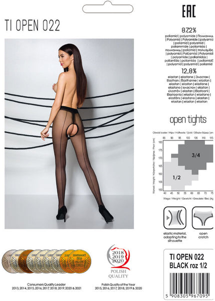 PASSIONE - TIOPEN 022 COLLANT NERO 1/2 20 DEN