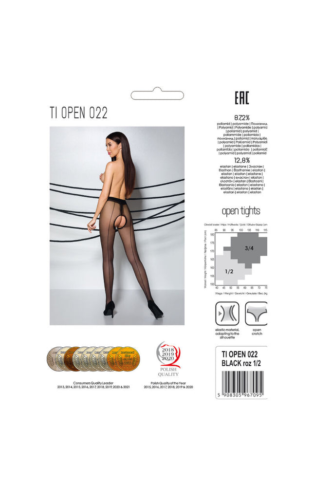 PASSIONE - TIOPEN 022 COLLANT NERO 1/2 20 DEN