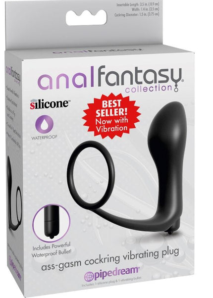 ANAL FANTASY ELITE COLLECTION - PLUG VIBRATORE COCKRING ASS-GASM