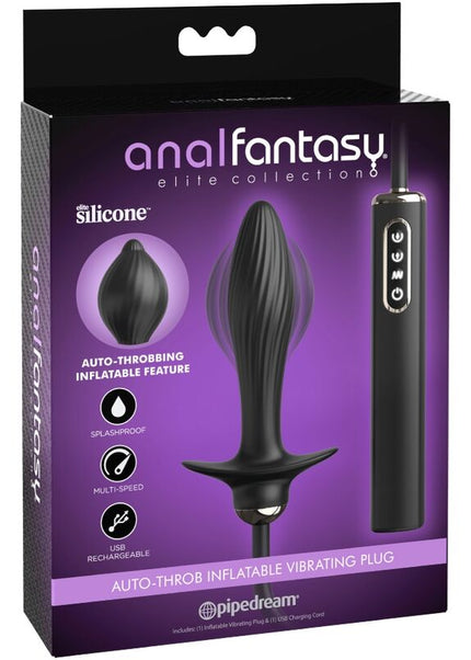 ANAL FANTASY ELITE COLLECTION - PLUG GONFIABILE E VIBRATORE AUTO-THROB
