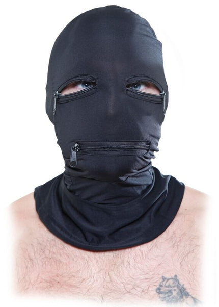 SERIE FETISH FANTASY - CAPPUCCIO CON CERNIERE NERO