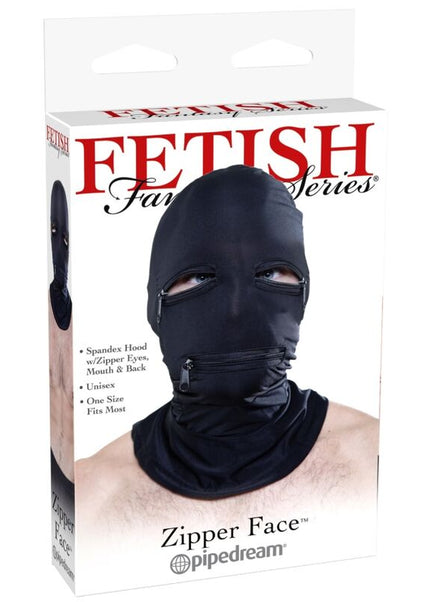 SERIE FETISH FANTASY - CAPPUCCIO CON CERNIERE NERO