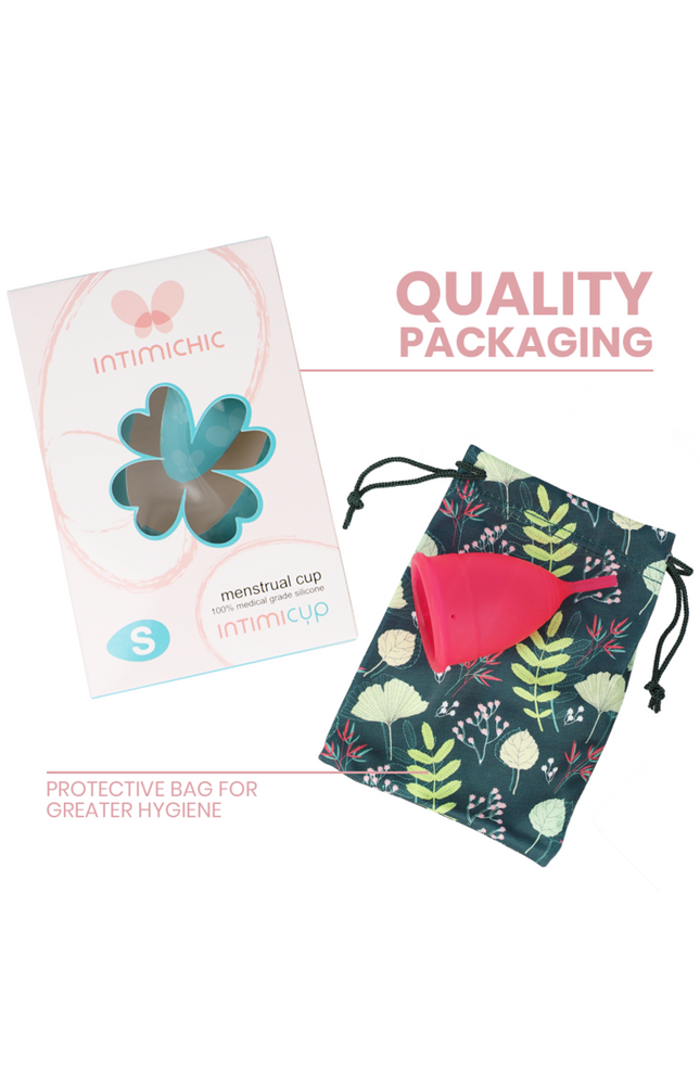 INTIMICHIC - COPPA MESTRUALE IN SILICONE GRADO MEDICO - TAGLIA S