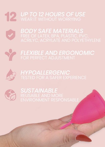 INTIMICHIC - COPPA MESTRUALE IN SILICONE GRADO MEDICO - TAGLIA S