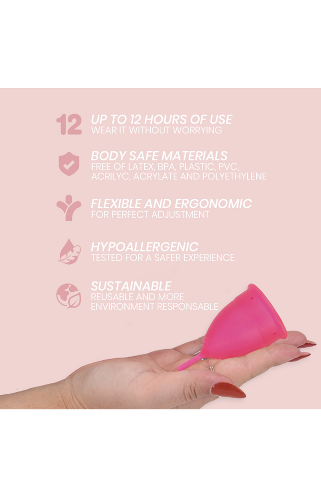 INTIMICHIC - COPPA MESTRUALE IN SILICONE GRADO MEDICO - TAGLIA S