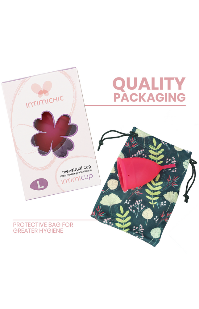 INTIMICHIC - COPPA MESTRUALE IN SILICONE GRADO MEDICO - TAGLIA L