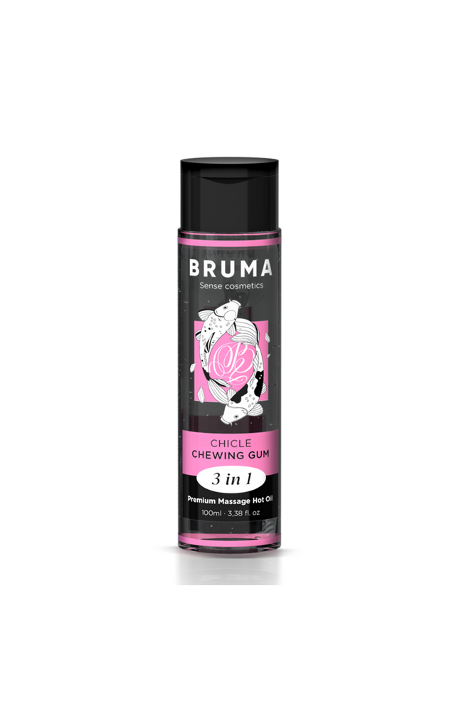 BRUMA - OLIO DA MASSAGGIO PREMIUM EFFETTO CALORE SAPORE GOMMA 3 IN 1 - 100 ML