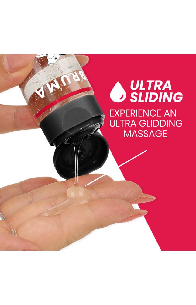 BRUMA - OLIO DA MASSAGGIO PREMIUM EFFETTO CALORE SAPORE FRAGOLA 3 IN 1 - 100 ML