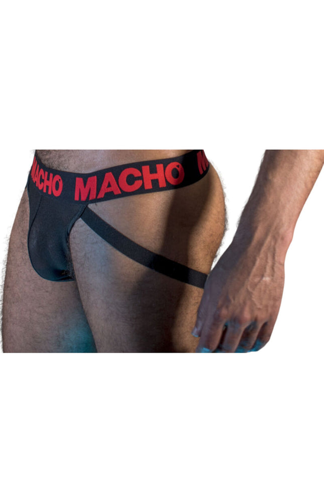 MACHO - MX26X2 JOCK NERO/ROSSO S