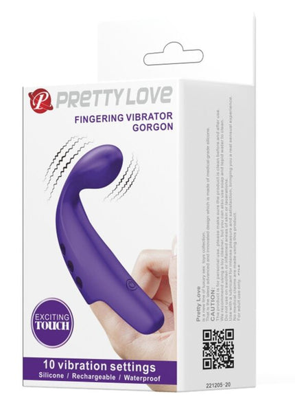 PRETTY LOVE - VIBRATORE DA DITA RICARICABILE GORGON VIOLA