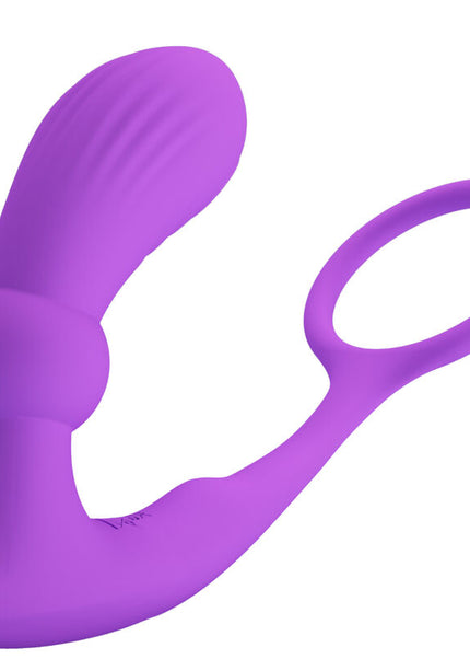 PRETTY LOVE - ANELLO WARREN E VIBRATORE ANALE VIOLA