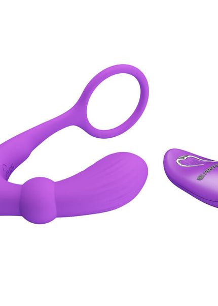 PRETTY LOVE - ANELLO WARREN E VIBRATORE ANALE VIOLA