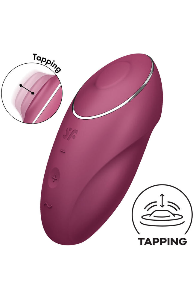 SATISFYER - TAP &amp; CLIMAX 1 VIBRATORE LAY-ON ROSSO