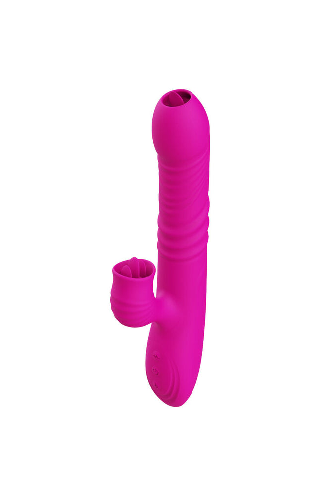 ARMONY - FANNY VIBRATORE MULTIFUNZIONE DOPPIA LINGUA FUCSIA EFFETTO CALORE