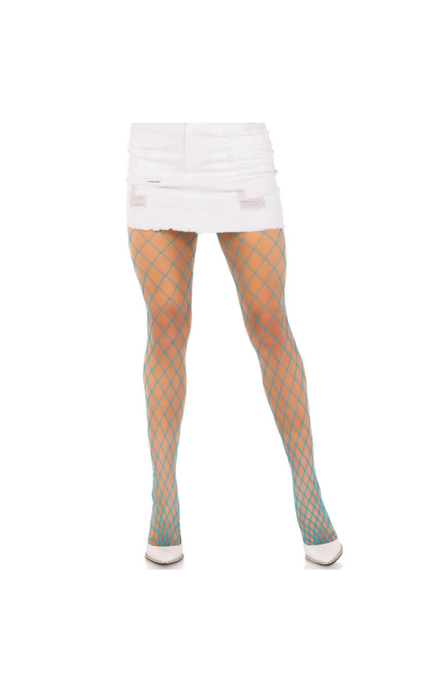 LEG AVENUE - COLLANT A RETE DIAMANTI ROSA