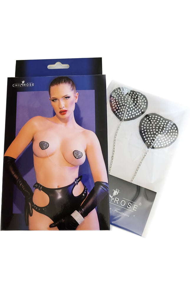 CHILIROSE - CR 4662 COPERCHI PER CAPEZZOLI ARGENTO E NERO