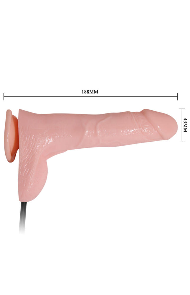 BAILE - DILDO REALISTICO GONFIABILE CON VENTOSA 15 CM