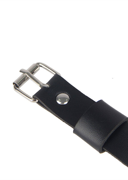 SUBBLIME - CATENA IN PELLE PER GAMBE NERA TAGLIA UNICA