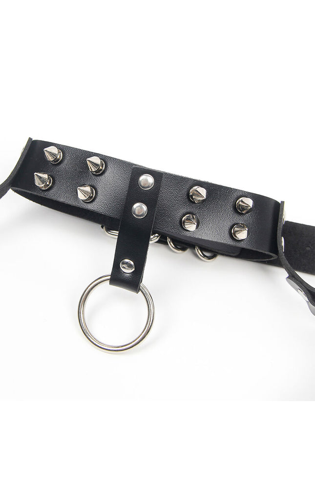 SUBBLIME - IMBRAGATURA REGGISENO E COLLANA CON CATENE TAGLIA UNICA