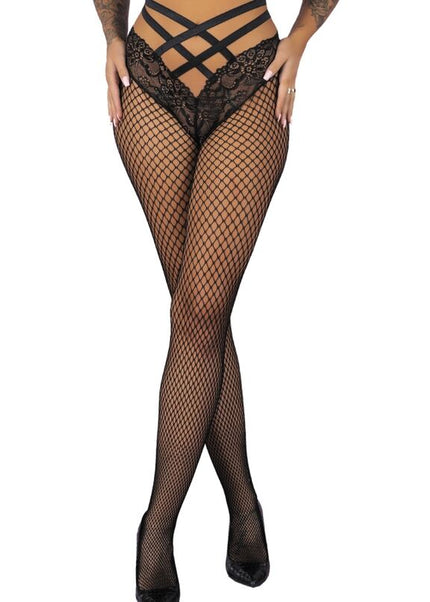 LIVCO CORSETTI FASHION - FAXANDRA LC90742 COLLANT NERO L/XL