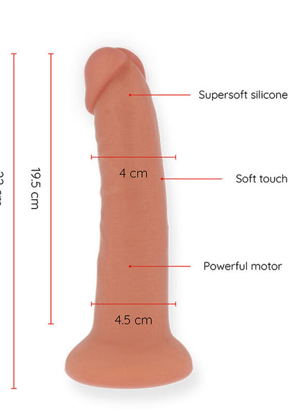 ONINDER - DILDO VIBRATORE GRANDE BOGOTÁ 9 VELOCITÀ NATURALE 22 CM -O- 4.5 CM - APP GRATUITA