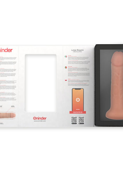 ONINDER - DILDO VIBRATORE GRANDE BOGOTÁ 9 VELOCITÀ NATURALE 22 CM -O- 4.5 CM - APP GRATUITA