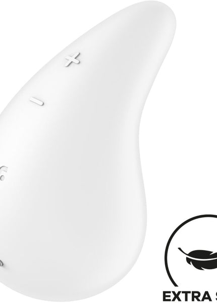 SATISFYER - VIBRATORE GOCCIA DI RUGIADA LAY-ON BIANCO