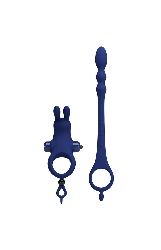 PRETTY LOVE - AYAD ANELLO VIBRATORE RABBIT CON SPINA BLU