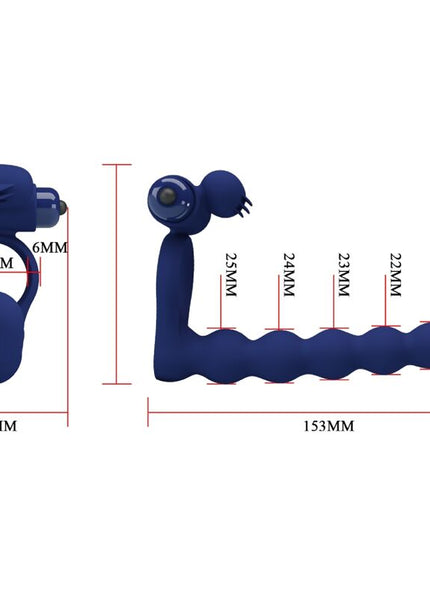 PRETTY LOVE - AJMAL ANELLO VIBRANTE CON SPINA BLU