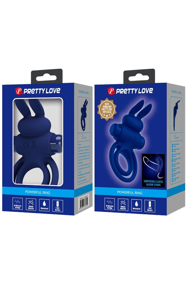 PRETTY LOVE - DAREY DOPPIO ANELLO VIBRANTE CONIGLIO BLU
