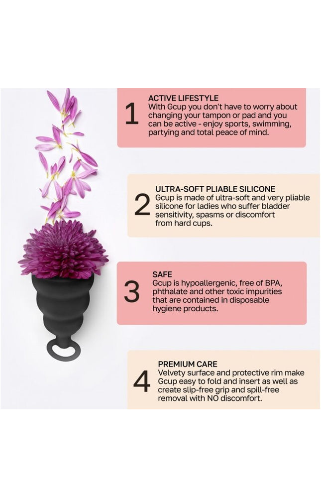 G-VIBE - GCUP COPPA MESTRUALE NERA