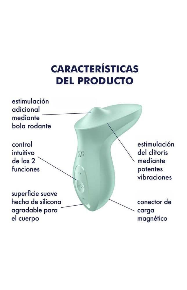 SATISFYER - VIBRATORE EXCITERRR DA APPOGGIO CLITORIDE MENTA