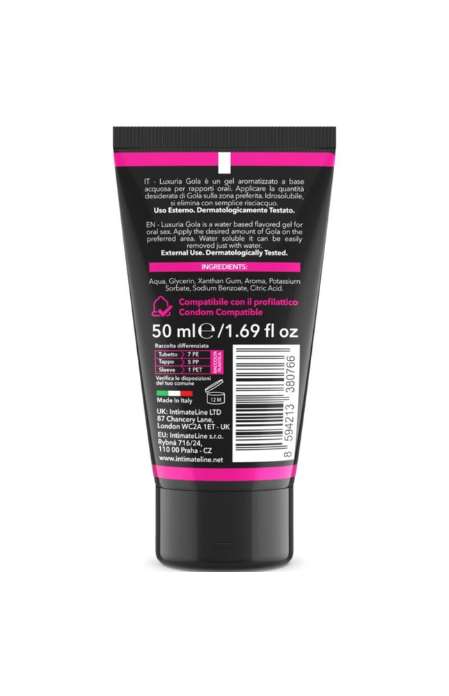 INTIMATELINE LUXURIA - GEL PER SESSO ORALE GUSTO CILIEGIA 50 ML