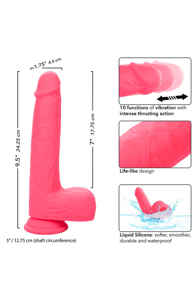 CALEXOTICS - BORCHIE VIBRATORE REALISTICO 10 VIBRAZIONI ROSA