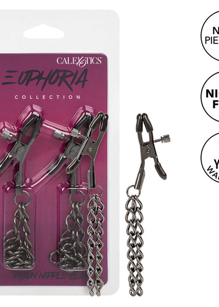 CALEXOTICS - EUPHORIA CATENA MORSETTI PER CAPEZZOLI 14,5 CM