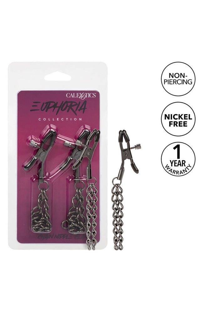 CALEXOTICS - EUPHORIA CATENA MORSETTI PER CAPEZZOLI 14,5 CM