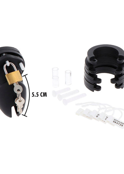 DESIDERIO NASCOSTO - EXTREME GABBIA PER CAZZO IN SILICONE TAGLIA S NERA