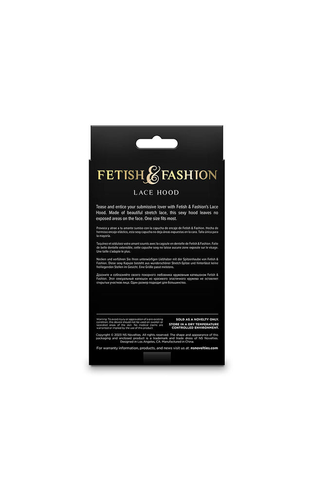 NS NOVITÀ - FETISH &amp; FASHION CAPPUCCIO IN PIZZO NERO